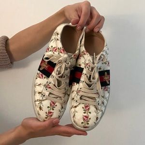 Floral Printed Gucci Sneakers